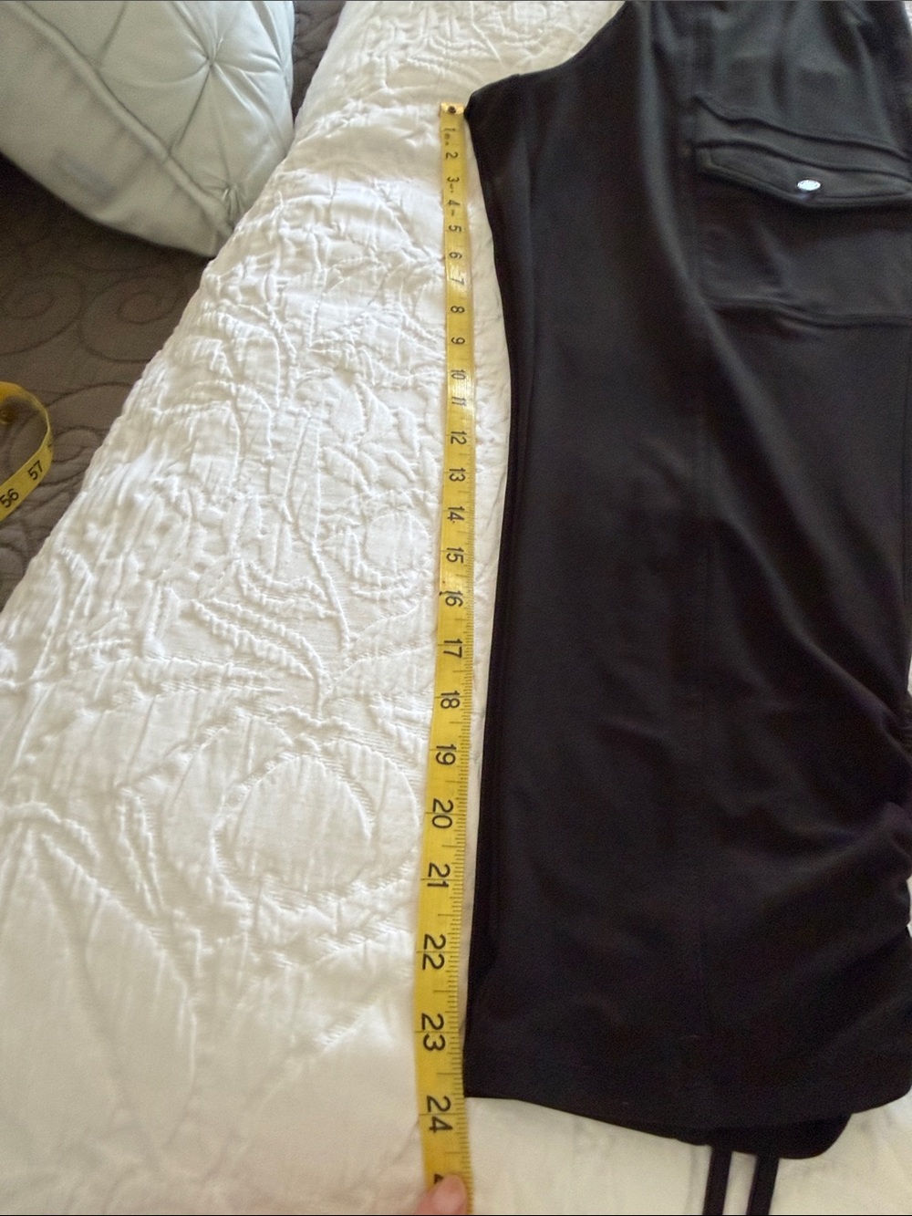White House Black Market Black Cargo-Style Drawstring Track Pants - Picture 9 of 14